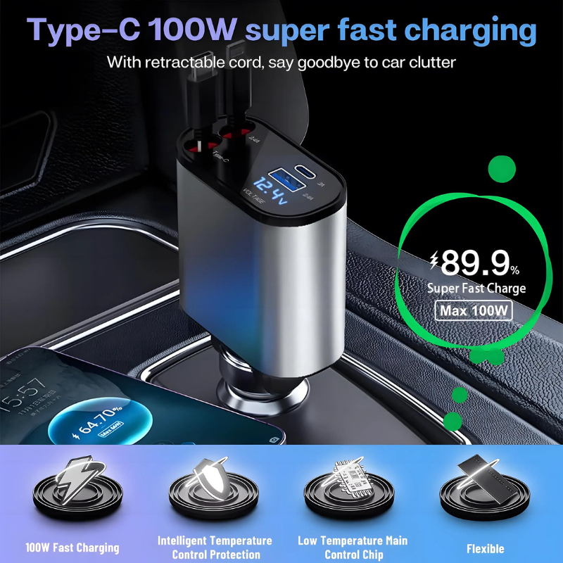 RollCharge - Retractable fast car charger